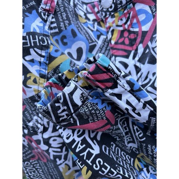 Graffiti Streetwear Jogger Jeans by VIP Jeans - Women’s Sz 17/18 - colorful - Picture 5 of 5